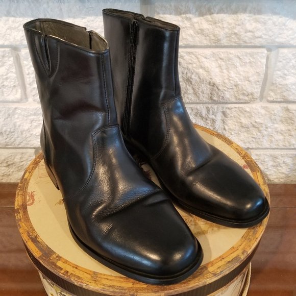 Florsheim Other - Florsheim Dress Boots Black Leather Size 7.5